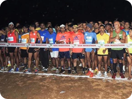 Runners at the Goa Marathon